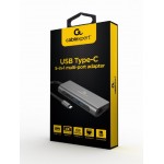 Cablexpert USB Type-C 5 IN 1 Multiport Adapter (hub+hdmi+pd+card reader+lan) - A-CM-COMBO5-01 CABLES / SPLITTERS / SWITCHES Τεχνολογια - Πληροφορική e-rainbow.gr