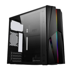 Gaming ARMAGGEDDON GAMING PC CASE MATX WITH RGB EFFECTS BLACK - TRON1XB Desktop / Tower Τεχνολογια - Πληροφορική e-rainbow.gr