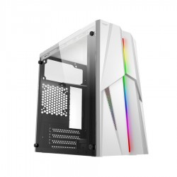 Gaming ARMAGGEDDON GAMING PC CASE MATX WITH RGB EFFECTS WHITE - TRON1XW Desktop / Tower Τεχνολογια - Πληροφορική e-rainbow.gr