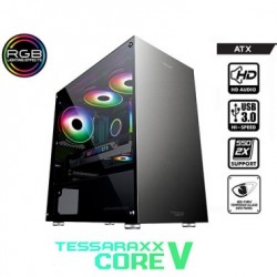 Κουτί Gaming ARMAGGEDDON RGB ATX GAMING CASE TESSARAXX CORE V BLACK - COREVB Desktop / Tower Τεχνολογια - Πληροφορική e-rainbow.gr