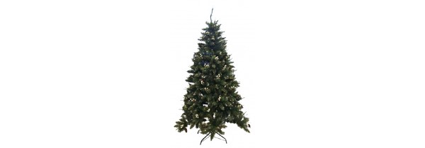 Gerimport Green Christmas Tree with Golden details 2.10m. (358101) CHRISTMAS ITEMS Τεχνολογια - Πληροφορική e-rainbow.gr
