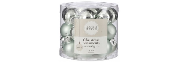Christmas Balls 2.5 cm. Glossy Mint Green 24 pieces- 1800036 SALES Τεχνολογια - Πληροφορική e-rainbow.gr