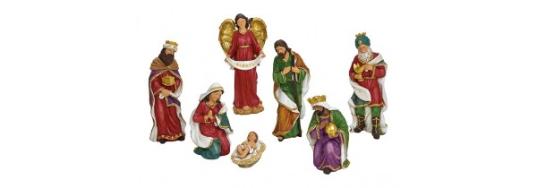 Christmas Nativity Set 7 pieces Polyresin 8-38cm. (10055194)  Τεχνολογια - Πληροφορική e-rainbow.gr
