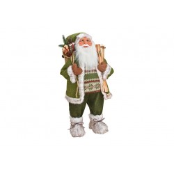 Santa Claus Christmas Figure Plastic & Fabric 35*35*80cm. (10030195)
