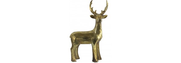 Countryfield Christmas Statue Deer Gold 20 * 49 * 80 cm (840463) CHRISTMAS ITEMS Τεχνολογια - Πληροφορική e-rainbow.gr
