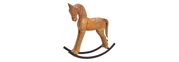 Christmas Rocking Horse Wooden 45 cm (283353) SALES Τεχνολογια - Πληροφορική e-rainbow.gr
