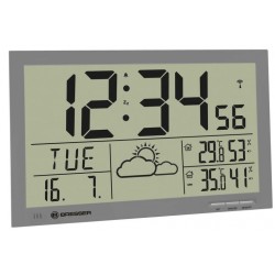 Bresser MyTime Jumbo LCD Weather Wall Clock - Grey (7001800QT5000) Thermometers/hygrometer Τεχνολογια - Πληροφορική e-rainbow.gr