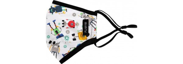 PureMe Reusable & Adjustable Kids Cotton Mask with 2 pcs N95 Filter - Robot MEDICAL PRODUCTS Τεχνολογια - Πληροφορική e-rainbow.gr
