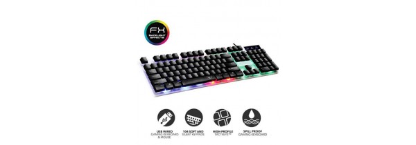 Alcatroz Spill Proof XKB100 Gaming Keyboard with Backlight Effects KEYBOARD Τεχνολογια - Πληροφορική e-rainbow.gr