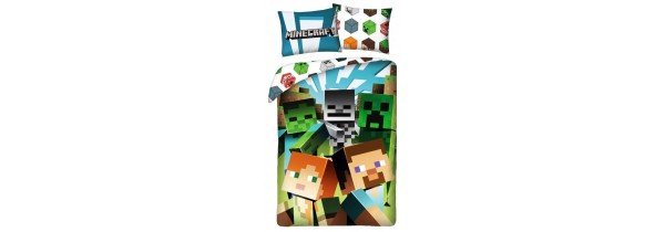 Set Duvet Cover Halantex Minecraft 140*200 cm. + Pillow case 70*90 cm. (045728) KIDS ROOM Τεχνολογια - Πληροφορική e-rainbow.gr