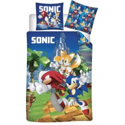 Aymax Sonic Running Duvet Cover Set 140*200 cm + Pillowcase 63*63 cm 100% Microfibre (023SNC)