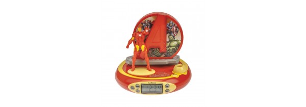 Children's 3D Avengers Iron Man Projector clock with sounds Lexibook (RP510AV) KIDS ROOM Τεχνολογια - Πληροφορική e-rainbow.gr