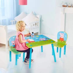 Children's table set with 2 chairs Peppa Pig 63*63cm. - (672655) KIDS ROOM Τεχνολογια - Πληροφορική e-rainbow.gr
