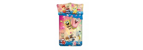 Jerry Fabrics SpongeBob Party Duvet Cover Set 140*200 cm + Pillow Case 70*90 cm (975584) KIDS ROOM Τεχνολογια - Πληροφορική e-rainbow.gr