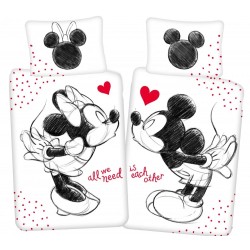 Set Duvet Cover Jerry Fabrics Disney Minnie-Mickey 140*200 cm. + Pillow case 70*90cm. (026199) KIDS ROOM Τεχνολογια - Πληροφορική e-rainbow.gr