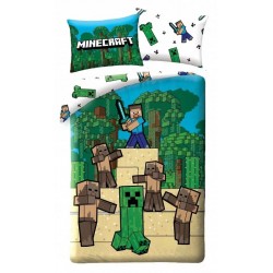 Halantex Minecraft Duvet Cover Set 140*200cm + Pillowcase 70*90cm (604517) KIDS ROOM Τεχνολογια - Πληροφορική e-rainbow.gr