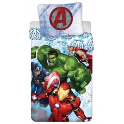 Jerry Fabrics Avengers Heroes Duvet Cover Set 140*200cm + Pillowcase 70*90cm (960691) KIDS ROOM Τεχνολογια - Πληροφορική e-rainbow.gr