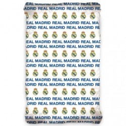 Children's Sheet with rubber Real Madrid 90 × 200cm. 100% Cotton KIDS ROOM Τεχνολογια - Πληροφορική e-rainbow.gr