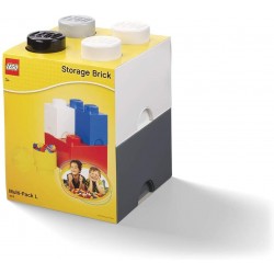LEGO Storage Brick Multi Pack (4 PCS) - black/grey/white ΠΑΙΔΙΚΟ ΔΩΜΑΤΙΟ Τεχνολογια - Πληροφορική e-rainbow.gr