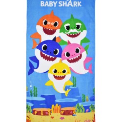 Kids Beach Towel Baby Shark 100% Cotton 70 * 140cm - BS09001 KIDS ROOM Τεχνολογια - Πληροφορική e-rainbow.gr