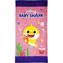 Kids Beach Towel Baby Shark 100% Cotton 70 * 140cm - BS09051 KIDS ROOM Τεχνολογια - Πληροφορική e-rainbow.gr