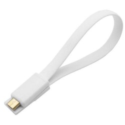 Καλώδιο Σύνδεσης USB με Mαγνητικό Clip Micro USB Λευκό ΤΡΟΦΟΔΟΣΙΑ Τεχνολογια - Πληροφορική e-rainbow.gr