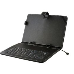 Universal inos Case for Tablets 7'' Book with Keybord Micro USB Black Universal Cases 7 