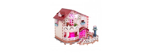 3D PUZZLE CubicFun - Holiday Bungalow Doll's House LED– (P634h) Παιδικά Τεχνολογια - Πληροφορική e-rainbow.gr
