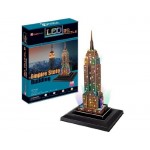 3D PUZZLE CubicFun - Empire State Building LED – (L503h) Μνημεία - Θέρετρα Τεχνολογια - Πληροφορική e-rainbow.gr