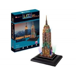 3D PUZZLE CubicFun - Empire State Building LED – (L503h) Μνημεία - Θέρετρα Τεχνολογια - Πληροφορική e-rainbow.gr