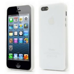 OEM - Case iphone 5 & 5S TPU Applelogo white 5/5S Τεχνολογια - Πληροφορική e-rainbow.gr