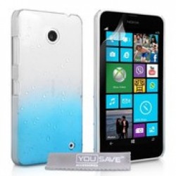 Θηκες κινητου - OEM – Θήκη Hard  για Nokia Lumia 635 Blue Clear Lumia 630/635 Τεχνολογια - Πληροφορική e-rainbow.gr