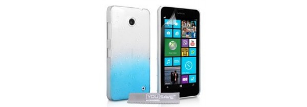 Θηκες κινητου - OEM – Θήκη Hard  για Nokia Lumia 635 Blue Clear Lumia 630/635 Τεχνολογια - Πληροφορική e-rainbow.gr