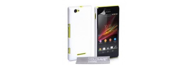 Θηκες κινητου - OEM – Θήκη Hard Hybrid για Sony Xperia M Λευκή  + Μεμβράνη Προστασίας Xperia M Τεχνολογια - Πληροφορική e-rainbow.gr