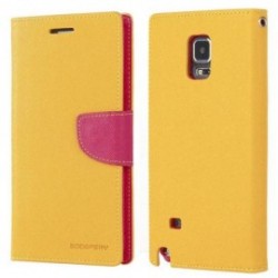 Θηκες κινητου - Θήκη Flip Fancy Diary Goospery Samsung G900 Galaxy S5 Κίτρινο-Φούξια Galaxy S5 (G900F/H) Τεχνολογια - Πληροφορική e-rainbow.gr