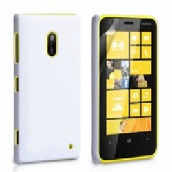 OEM - Hard Hybrid Case for Nokia Lumia 620 White + Film Protection Lumia 620 Τεχνολογια - Πληροφορική e-rainbow.gr