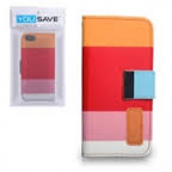 Θηκες κινητου - OEM – Θήκη wallet  για Samsung S4  orange + Μεμβράνη Προστασίας Galaxy S4 active / S4 Τεχνολογια - Πληροφορική e-rainbow.gr