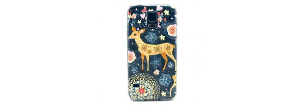 OEM - Hard Back Cover Deer & Flowers for Galaxy S5 - Multicolor Galaxy S5 (G900F/H) Τεχνολογια - Πληροφορική e-rainbow.gr