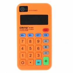 OEM - Silicone Case Calculator For iPhone 4 & 4S - Dark Orange 4/4S Τεχνολογια - Πληροφορική e-rainbow.gr