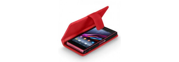 OEM - Flip Wallet Case for XPERIA Z1 RED + Screen Protector Xperia Z1 Τεχνολογια - Πληροφορική e-rainbow.gr