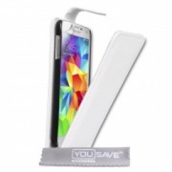 Θηκες κινητου - OEM – Θήκη Flip για  Samsung Galaxy S4 White  + Μεμβράνη Προστασίας Galaxy S4 active / S4 Τεχνολογια - Πληροφορική e-rainbow.gr