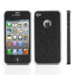 Φιλμ προστασιας - OEM - Sticker - Μεμβράνη Glittery μαύρα για iPhone 4 & 4S  Μεμβράνες Προστασίας Τεχνολογια - Πληροφορική e-rainbow.gr