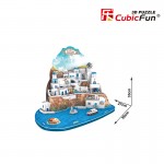 3D PUZZLE CubicFun - Santorini Island (Greece) – (MC195h) MONUMENTS - RESORTS Τεχνολογια - Πληροφορική e-rainbow.gr