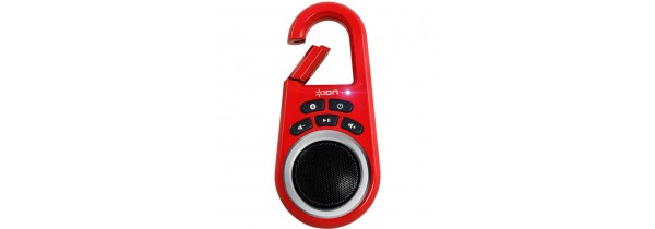 ION AUDIO - Speaker Bluetooth Clipster red SPEAKERS / Bluetooth Τεχνολογια - Πληροφορική e-rainbow.gr