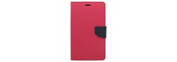 Flip Fancy Diary Case Goospery Samsung T210 Galaxy Tab 3 7.0 Fuchsia-Navy Blue Universal Cases 7 
