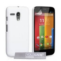 Hard Hybrid Case for Motorola Moto G White + Protection Film Motorola Τεχνολογια - Πληροφορική e-rainbow.gr