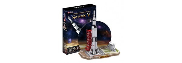 PUZZLE 3D - Saturn V - P653h Space Τεχνολογια - Πληροφορική e-rainbow.gr