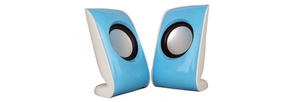 PowerTech USB Mini Speaker White / Blue SPEAKERS / Bluetooth Τεχνολογια - Πληροφορική e-rainbow.gr