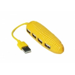 OEM - USB 2.0 Hub Καλαμπόκι 4 Θέσεων Κίτρινο GADGETS Τεχνολογια - Πληροφορική e-rainbow.gr