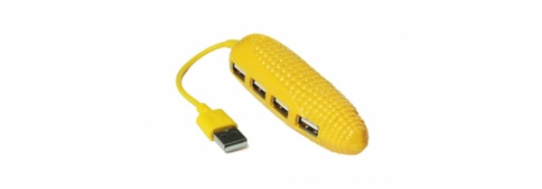 OEM - USB 2.0 Hub Καλαμπόκι 4 Θέσεων Κίτρινο GADGETS Τεχνολογια - Πληροφορική e-rainbow.gr